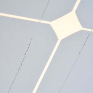 Beschädigtes Backsheet